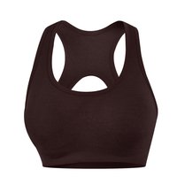 Seamless integrated fitness sports bra BRA gathered shockproof no steel ring beautiful back yoga vest outer wear