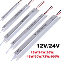 DC12V/24V Ultrathin Switching Power AC 220V LED Driver Power Supply Lighting Transformer For LED Strip 24W 36W 48W 60W 72W 100W