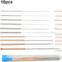 10pcs 3D-Printer Nozzle Cleaning Set 0.15 0.2 0.25 0.3 0.35 0.4 0.5 0.6 0.81.0mm Nozzle Cleaning Needle Printer Nozzle Cleaner