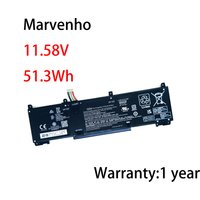 Marvenho New 11.58V 4249mah 51.3WH RH03XL TPN-DB0T Laptop Battery for HP ProBook 430 440 450 630 640 650 G8