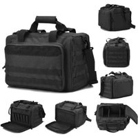 Multifunctional Tactical Range Bag Molle System Waterproof Gun Shooting Pistol Case Pack Hunting Accessories Tools Sling Bag