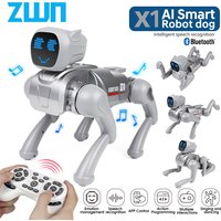 ZWN X1 RC AI Smart RC Robot Dog Toys Voice Command Programmable With Singing and Dancing Remote Control Toy Best Gift for Kids