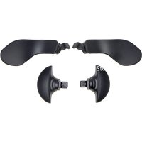 1set Black Metallic Back Paddles for PS5 Edge Controller Interchangeable Metal Stainless Steel Back Buttons Replacement