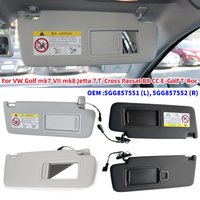 1/2Pcs Car Front Sun Visor Panel with Makeup Mirror for VW Golf mk7 mk8 Jetta 7 T-Cross Passat B8 CC E-Golf T-Roc