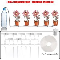 Greenhouse Garden Drip Irrigation Kit Adjustable 10/20/30M Plant Watering System with Regulating Valve 4/7mm Hose