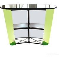 2*2 Portable Pop Up Trade Show Display Exhibition Counter Promotion Podium Table Stand Booth with Wall Carry Bags