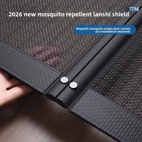 Neuer hochwertiger Mückenschutz-Türvorhang mit Fiberglasgewebe, vollständig mit Magnetstreifen, stark haftender magnetischer Fliegenschutz.