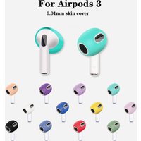 R Silicone Ear Pads For Apple Airpods 3rd Wireless Earphones Protective Case Caps Covers Airpods3 Earpads Eartips 2pcs/Pair