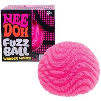 Nee Doh Wave Fuzzy Squeeze Ball, Textured Stress Relief Fidget Toy, Soft Squishy Ball For Adults And Kids