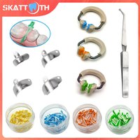 Dental Matrix Bands NITI Metal Matrices Clamp Ring Sectional Contoured Matrix System Dental Interdental Composite Wedges Tweezer