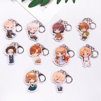 1/10Pcs Anime Characters World Stars Axis Powers Acrylic Keychain Accessories Cute Bag Charms Backpack Keyring Gifts For Friends