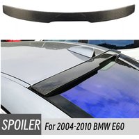 For BMW E60 520i 525i 528i 530i 535i 2004-2010 Car Rear Window Roof Spoiler Wings Bodykit Black Carbon Tuning Accessories