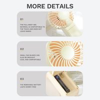 Lightweight Handheld Fan Portable AM4 Battery Operated Small Fan for Outdoor Travel Office Women Camping Travelling
