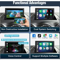 AUTOTOP Bezprzewodowy dekoder CarPlay Android Auto do Peugeot Citroen DS rneg ng4 RNEG2 207 308 407 3008 5008 RCZ 807 Partner Expert Jumpy Beringo C3 C4 C5 C8 DS3 DS4 DS5 meg-D ng4 RNEG2 2007-2015