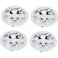 4Pcs 8inch Golf Cart Hub Caps Chrome Plated Wheel Covers Rim Protector for E-Z‑GO Golf Cart