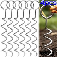 4/1pcs Practical Tent Trampoline Ground Stake Spiral Anchor Parts Durable Tent Ground Anchor Widely Application Tent Supplies
