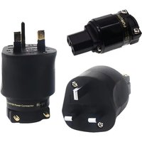 HiFi Audio Adapter Furutech Electric UK Power Plug FI-UK Gold / Rhodium Plated C13 IEC Connector