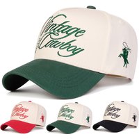 Unisex VINTAGE COWBOY XCVI Embroidery Baseball Caps Spring Autumn Outdoor Adjustable Casual Hats Sunscreen Hat Sports Cap