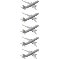 5PCS Multiple Scale A320neo Airliner Model 1/2000 1/1500 1/700 1/400 Static Aircraft w Landing Gear for DIY Building Decoration