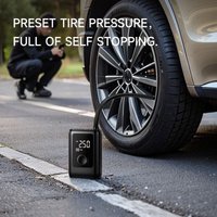 Compresseur d'air portable sans fil pour pneus de voiture, mini pompe à air électrique pour voiture, moto, vélo et ballons