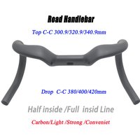 Rise 30mm carbon handlebar Gravel Bike road bicycle Racing Bike Handlebars 31.8 mm Drop Bars Internal Cable 380/400/420mm