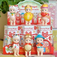 Sonny Angel Japanese Good Luck Blind Box Toys Figure Doll Lucky Cat Rabbit Dharma Rabbit Tanuki Kawaii Surprise Bag Heart Gift