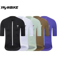 YKYWBIKE 2026 Cycling Jersey Men Summer Pro Team Bicycle Shirt Short Sleeve Breathable Road Bike Maillot Cycling Clothing MTB image 4