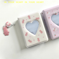 Cute Bear Photo Album 3 Inch Love Heart Hollow Picture Storage Case 36 Cards Kpop Card Binder Name Card Book Photocard Holder