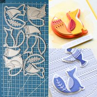 Lucky Goddess Metal Cutting Dies Nordic Foxes Diy Scrapbooking Photo Album Decorative Embossing Paper Card Crafts