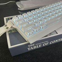 99 Keys Shadow Fold Side Printed Shine Through PBT Keycap Cherry Profile Double Shot Keycaps for MX Switches Gaming Keyboard