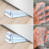 New Stackable Anti-collision Rubber Door Stoppers Non-Slip Block Wedge Doorstops Home Office Door Safety Protection