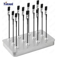 TINSOL 12 Stück Magnetische Biegbare Krokodilklemmen-Stäbe Modell-Malständerhalter Airbrush-Sprüh-DIY-Bastel-Foto-Notiz-Klemme