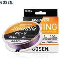 New GOSEN X8 strands braided PE line for Answer Jiging saltwater game and sea fishing abrasion-resistant lure fishing line