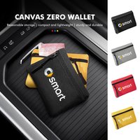 Portable Car Coin Purse Bank Card Storage Bag Key Stowing Holder Accenssories For Smart Fortwo 451 450 453 Forfour Cabrio