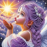 Fantasy Princess & Lady Gown Diamond Painting Kit, Full Drill Rhinestone Wall Art