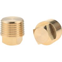 2Pcs 1/2" NPT Solid Brass Boats Hulls Drain Plugs Flare Tube Fitting Garboard Drain Plug Kit Universal for Fuel LP Natural Gas