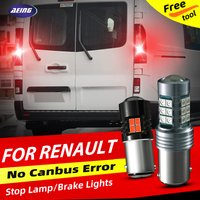 2pcs LED Brake Stop Light Blub P21/5W For Renault Grand Scenic Thalia MK1/2/3 Twingo Mk1 Mk2 Mk3 Vel Satis Wind Trafic Bus Van