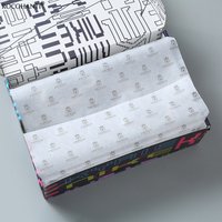 100 Blatt individuelles Seidenpapier mit Logo-Aufdruck in Schwarz, Pink, Weiß, Geschenkpapier für Verpackungen, Kleidung, Blumensträuße, Geschenkverpackungen