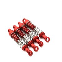 4pcs Metal Non-Hydraulic External Spring Shock Absorber Set Upgrade Shocks For MN 1/12 MN78 RC Car Parts