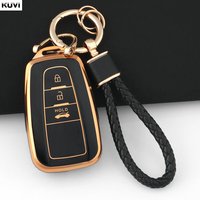 2 3 Button TPU Car Key Case Cover Shell For Toyota Prius Camry Corolla CHR C-HR RAV4 Land Cruiser Prado Fob Keychain Accessories
