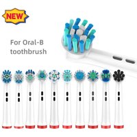 4PCS Dupont Bristle Electric Toothbrush Heads Whiten Teeth/Daily Clean/Precison Cleaning/Soft Care Teeth Function For Oral B