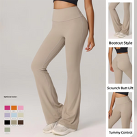 High Waist Flare Yoga Pants Women Bootcut Gym Workout Leggings Push Up Fitness Running Pilates Long Pants Sports Trousers