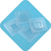 1Pcs Wall Self Adhesive Hook Transparent Wire Shelf Wall Mount Sticker Sided Fixing Patch For Kitchen Bathroom Gadget