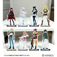 Anime RWBY: Ice Queendom Ruby Rose Rose Stuffed Acrylic Figure Stand Model Plate Keychains Bedroom decoration Fans Gifts