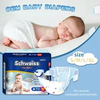 50pcs/1pack Wholesale Hot Sale Baby Pull Up Diapers Soft Light and Thin Breathable Super Absorbent Disposable Nappy for Newborns