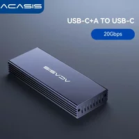 Acasis 20Gbps Enclosure for Mac(2013-2017) 12+16Pin External Hard Drive Case for File Backup/Expansion Aluminum M.2 NVMe Adapter