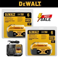 100% Genuine Dewalt 20V Battery, 6000m Ah Rechargeable Lithium Ion Battery, Dewalt DCB200 DCB206 Power Tool Replacement Battery
