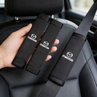 2Pcs Car Seat Belt Cover Shoulder Mat Suede Cushion For Mazda 3 CX5 CX30 MX5 CX3 CX9 CX7 MX3 MX6 CX50 CX60 CX70 CX80 CX90 MS GJI