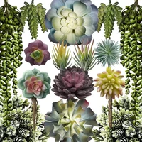 Artificial Succulents - 15 Pack - Premium Unpotted Succulent Plants Artificial - Realistic Textured Succulents