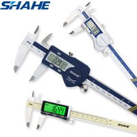 SHAHE Digital Caliper, 6 Inch/150mm Caliper Measuring Tool with Stainless Steel,Electronic Micrometer Caliper with Large LCD